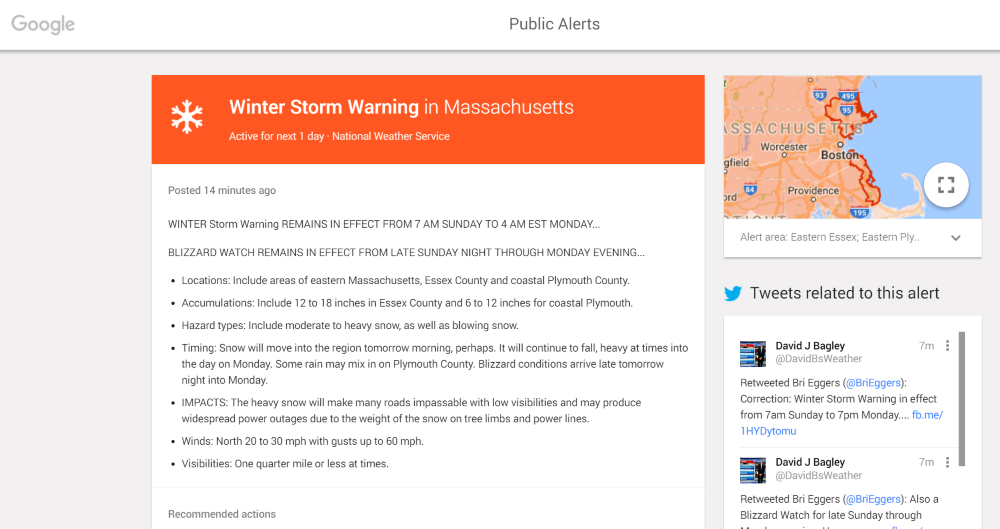 Google Public Alerts: An Effective Weather Communication Tool