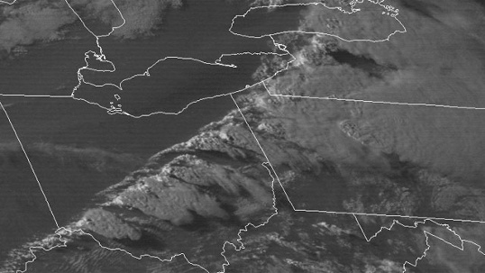 Afternoon satellite imagery over OH/PA